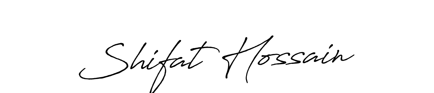 How to make Shifat Hossain name signature. Use Antro_Vectra_Bolder style for creating short signs online. This is the latest handwritten sign. Shifat Hossain signature style 7 images and pictures png