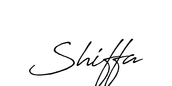 Use a signature maker to create a handwritten signature online. With this signature software, you can design (Antro_Vectra_Bolder) your own signature for name Shiffa. Shiffa signature style 7 images and pictures png