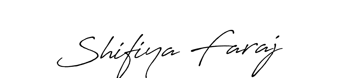 How to make Shifiya Faraj signature? Antro_Vectra_Bolder is a professional autograph style. Create handwritten signature for Shifiya Faraj name. Shifiya Faraj signature style 7 images and pictures png