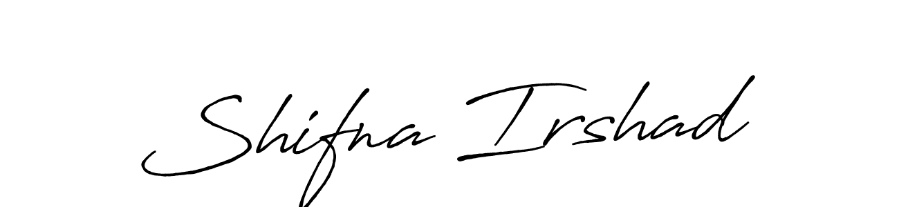 It looks lik you need a new signature style for name Shifna Irshad. Design unique handwritten (Antro_Vectra_Bolder) signature with our free signature maker in just a few clicks. Shifna Irshad signature style 7 images and pictures png