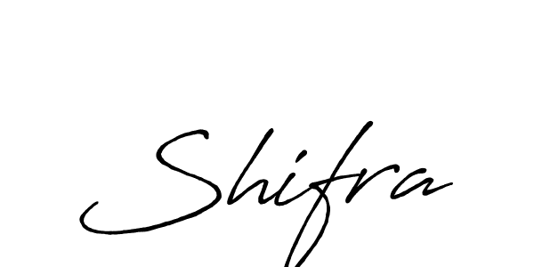 Make a beautiful signature design for name Shifra. With this signature (Antro_Vectra_Bolder) style, you can create a handwritten signature for free. Shifra signature style 7 images and pictures png