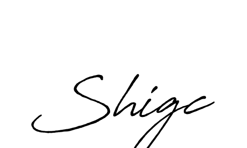 The best way (Antro_Vectra_Bolder) to make a short signature is to pick only two or three words in your name. The name Shigc include a total of six letters. For converting this name. Shigc signature style 7 images and pictures png