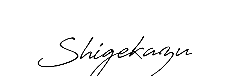 You should practise on your own different ways (Antro_Vectra_Bolder) to write your name (Shigekazu) in signature. don't let someone else do it for you. Shigekazu signature style 7 images and pictures png