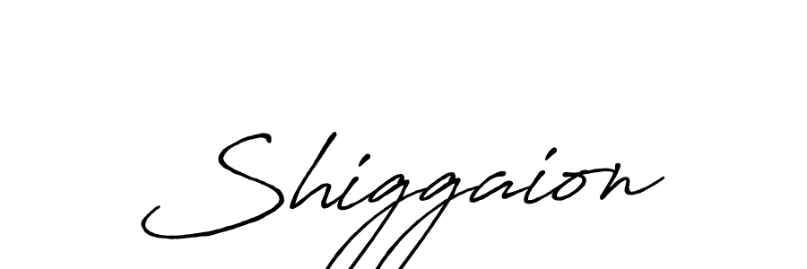 Design your own signature with our free online signature maker. With this signature software, you can create a handwritten (Antro_Vectra_Bolder) signature for name Shiggaion. Shiggaion signature style 7 images and pictures png