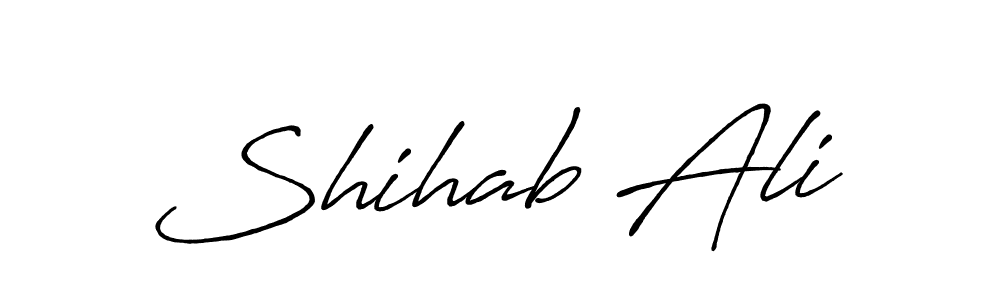 You should practise on your own different ways (Antro_Vectra_Bolder) to write your name (Shihab Ali) in signature. don't let someone else do it for you. Shihab Ali signature style 7 images and pictures png