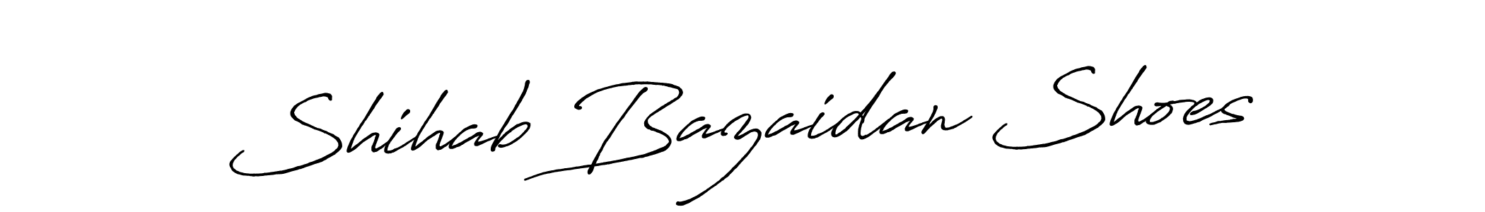 Shihab Bazaidan Shoes stylish signature style. Best Handwritten Sign (Antro_Vectra_Bolder) for my name. Handwritten Signature Collection Ideas for my name Shihab Bazaidan Shoes. Shihab Bazaidan Shoes signature style 7 images and pictures png