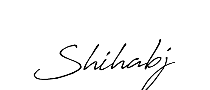 if you are searching for the best signature style for your name Shihabj. so please give up your signature search. here we have designed multiple signature styles  using Antro_Vectra_Bolder. Shihabj signature style 7 images and pictures png