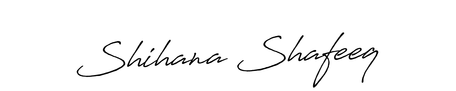 Similarly Antro_Vectra_Bolder is the best handwritten signature design. Signature creator online .You can use it as an online autograph creator for name Shihana Shafeeq. Shihana Shafeeq signature style 7 images and pictures png