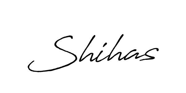 Design your own signature with our free online signature maker. With this signature software, you can create a handwritten (Antro_Vectra_Bolder) signature for name Shihas. Shihas signature style 7 images and pictures png