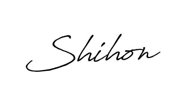 How to make Shihon signature? Antro_Vectra_Bolder is a professional autograph style. Create handwritten signature for Shihon name. Shihon signature style 7 images and pictures png