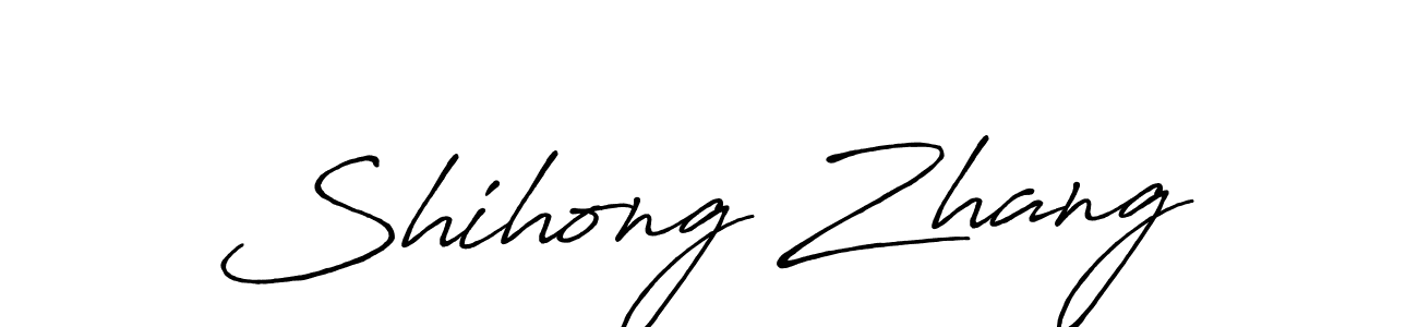 Also You can easily find your signature by using the search form. We will create Shihong Zhang name handwritten signature images for you free of cost using Antro_Vectra_Bolder sign style. Shihong Zhang signature style 7 images and pictures png