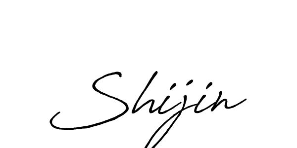 Create a beautiful signature design for name Shijin. With this signature (Antro_Vectra_Bolder) fonts, you can make a handwritten signature for free. Shijin signature style 7 images and pictures png