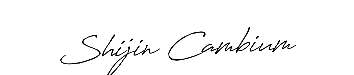 How to make Shijin Cambium signature? Antro_Vectra_Bolder is a professional autograph style. Create handwritten signature for Shijin Cambium name. Shijin Cambium signature style 7 images and pictures png