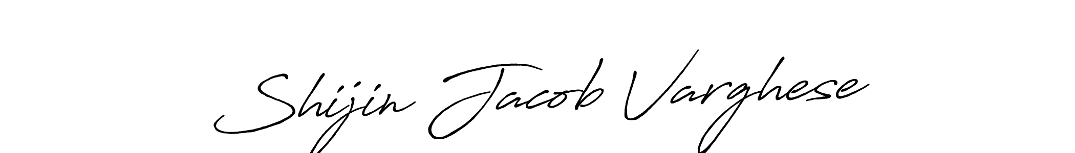 How to make Shijin Jacob Varghese name signature. Use Antro_Vectra_Bolder style for creating short signs online. This is the latest handwritten sign. Shijin Jacob Varghese signature style 7 images and pictures png
