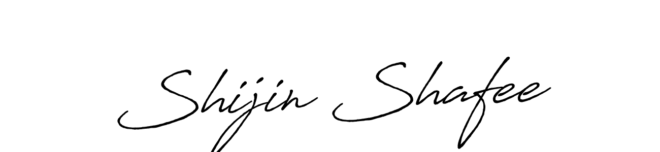 Make a beautiful signature design for name Shijin Shafee. With this signature (Antro_Vectra_Bolder) style, you can create a handwritten signature for free. Shijin Shafee signature style 7 images and pictures png