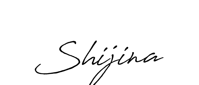 Design your own signature with our free online signature maker. With this signature software, you can create a handwritten (Antro_Vectra_Bolder) signature for name Shijina. Shijina signature style 7 images and pictures png