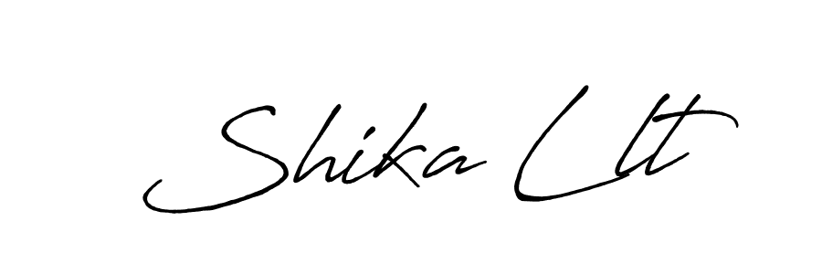 How to make Shika Llt name signature. Use Antro_Vectra_Bolder style for creating short signs online. This is the latest handwritten sign. Shika Llt signature style 7 images and pictures png