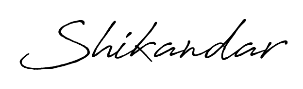 The best way (Antro_Vectra_Bolder) to make a short signature is to pick only two or three words in your name. For converting this name Shikandar. Shikandar signature style 7 images and pictures png