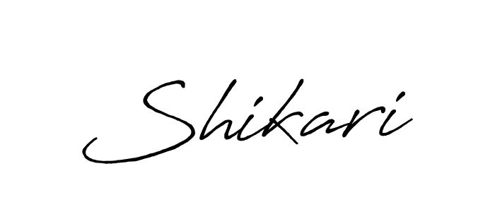 How to make Shikari signature? Antro_Vectra_Bolder is a professional autograph style. Create handwritten signature for Shikari name. Shikari signature style 7 images and pictures png