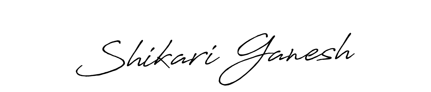 Use a signature maker to create a handwritten signature online. With this signature software, you can design (Antro_Vectra_Bolder) your own signature for name Shikari Ganesh. Shikari Ganesh signature style 7 images and pictures png