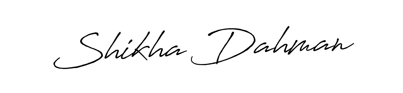 Once you've used our free online signature maker to create your best signature Antro_Vectra_Bolder style, it's time to enjoy all of the benefits that Shikha Dahman name signing documents. Shikha Dahman signature style 7 images and pictures png