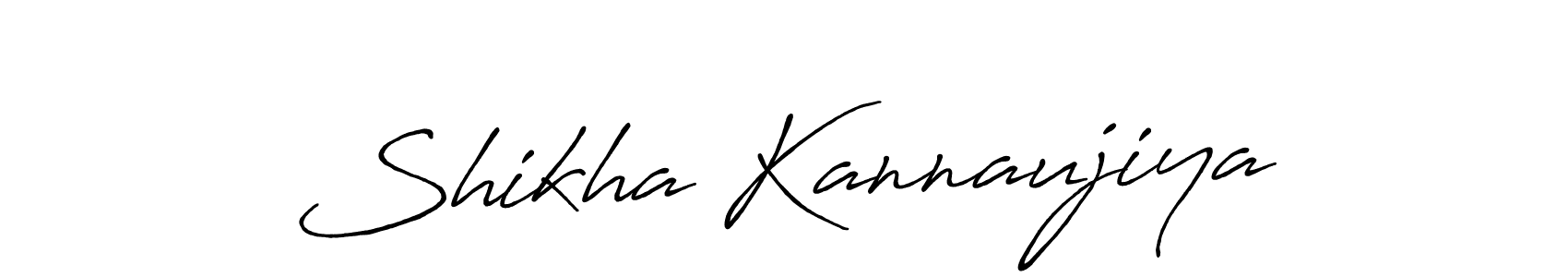 It looks lik you need a new signature style for name Shikha Kannaujiya. Design unique handwritten (Antro_Vectra_Bolder) signature with our free signature maker in just a few clicks. Shikha Kannaujiya signature style 7 images and pictures png