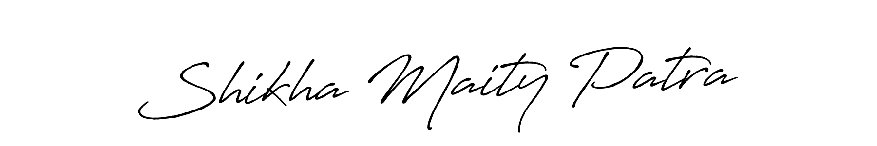 Antro_Vectra_Bolder is a professional signature style that is perfect for those who want to add a touch of class to their signature. It is also a great choice for those who want to make their signature more unique. Get Shikha Maity Patra name to fancy signature for free. Shikha Maity Patra signature style 7 images and pictures png