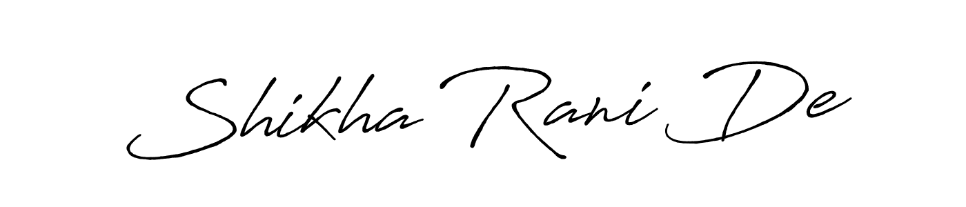 Once you've used our free online signature maker to create your best signature Antro_Vectra_Bolder style, it's time to enjoy all of the benefits that Shikha Rani De name signing documents. Shikha Rani De signature style 7 images and pictures png