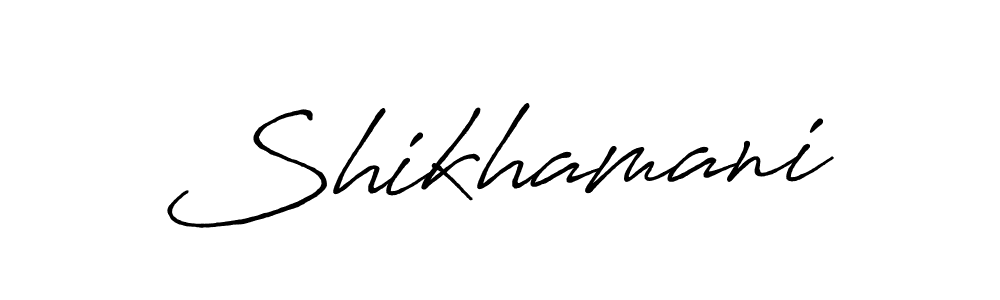 Also You can easily find your signature by using the search form. We will create Shikhamani name handwritten signature images for you free of cost using Antro_Vectra_Bolder sign style. Shikhamani signature style 7 images and pictures png