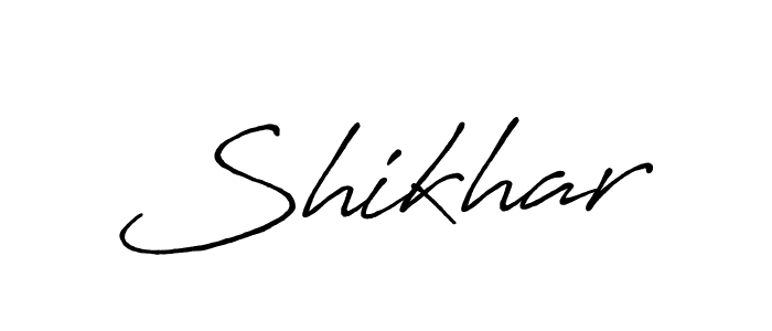 How to make Shikhar signature? Antro_Vectra_Bolder is a professional autograph style. Create handwritten signature for Shikhar name. Shikhar signature style 7 images and pictures png