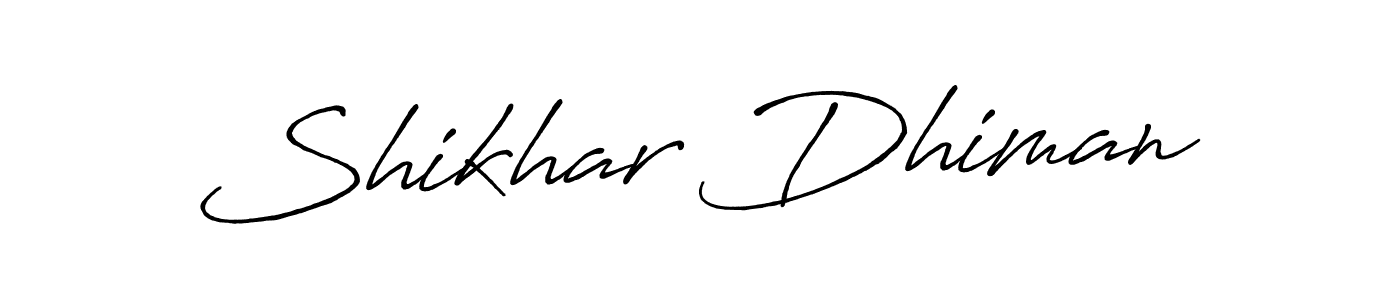 How to make Shikhar Dhiman signature? Antro_Vectra_Bolder is a professional autograph style. Create handwritten signature for Shikhar Dhiman name. Shikhar Dhiman signature style 7 images and pictures png