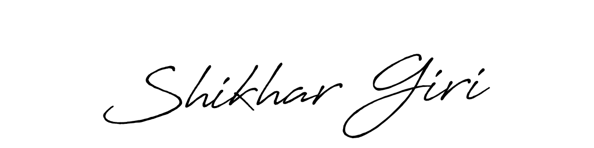 if you are searching for the best signature style for your name Shikhar Giri. so please give up your signature search. here we have designed multiple signature styles  using Antro_Vectra_Bolder. Shikhar Giri signature style 7 images and pictures png