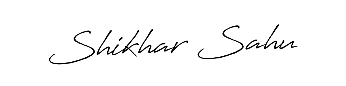 Use a signature maker to create a handwritten signature online. With this signature software, you can design (Antro_Vectra_Bolder) your own signature for name Shikhar Sahu. Shikhar Sahu signature style 7 images and pictures png