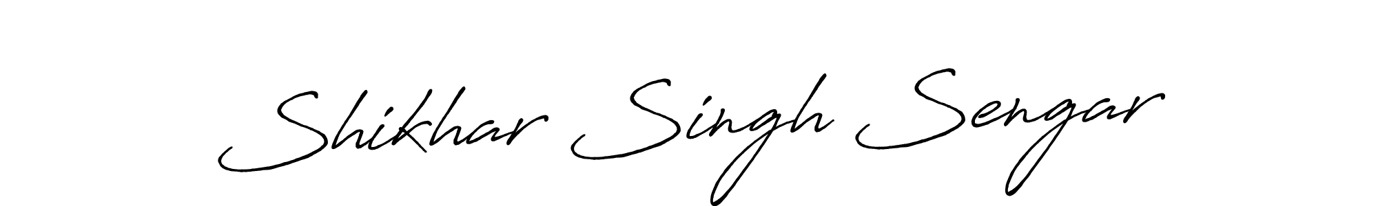 It looks lik you need a new signature style for name Shikhar Singh Sengar. Design unique handwritten (Antro_Vectra_Bolder) signature with our free signature maker in just a few clicks. Shikhar Singh Sengar signature style 7 images and pictures png