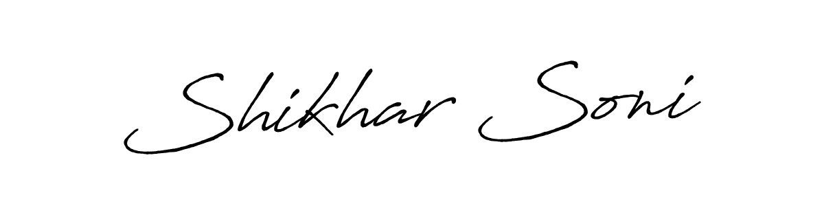 How to make Shikhar Soni signature? Antro_Vectra_Bolder is a professional autograph style. Create handwritten signature for Shikhar Soni name. Shikhar Soni signature style 7 images and pictures png