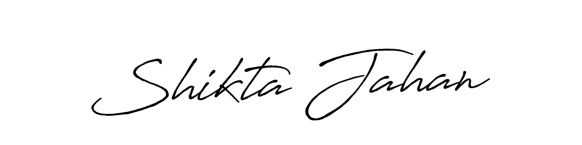 Shikta Jahan stylish signature style. Best Handwritten Sign (Antro_Vectra_Bolder) for my name. Handwritten Signature Collection Ideas for my name Shikta Jahan. Shikta Jahan signature style 7 images and pictures png