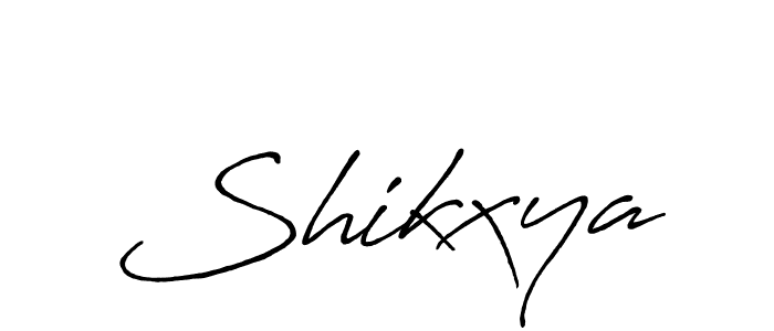 Also we have Shikxya name is the best signature style. Create professional handwritten signature collection using Antro_Vectra_Bolder autograph style. Shikxya signature style 7 images and pictures png
