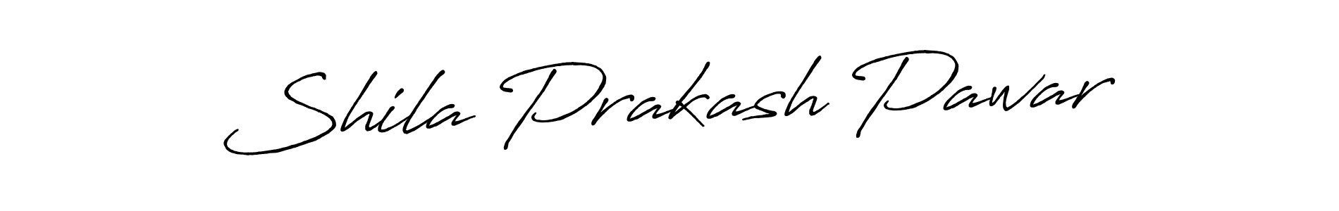 Make a beautiful signature design for name Shila Prakash Pawar. With this signature (Antro_Vectra_Bolder) style, you can create a handwritten signature for free. Shila Prakash Pawar signature style 7 images and pictures png