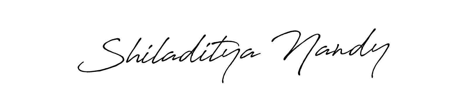 Also we have Shiladitya Nandy name is the best signature style. Create professional handwritten signature collection using Antro_Vectra_Bolder autograph style. Shiladitya Nandy signature style 7 images and pictures png