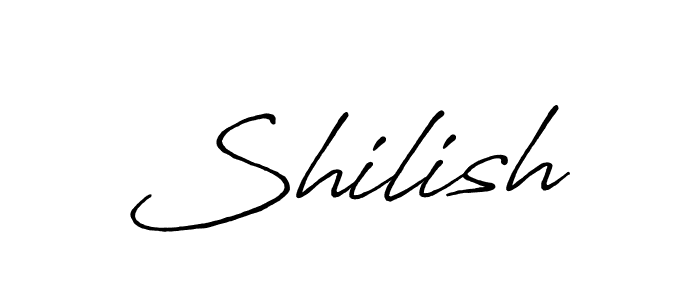 How to make Shilish name signature. Use Antro_Vectra_Bolder style for creating short signs online. This is the latest handwritten sign. Shilish signature style 7 images and pictures png