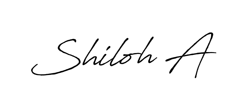 if you are searching for the best signature style for your name Shiloh A. so please give up your signature search. here we have designed multiple signature styles  using Antro_Vectra_Bolder. Shiloh A signature style 7 images and pictures png