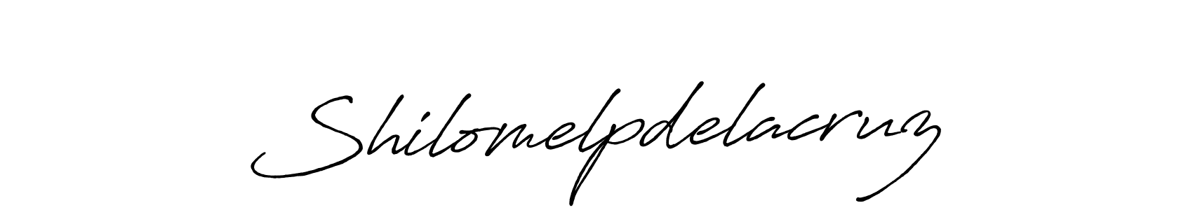 Shilomelpdelacruz stylish signature style. Best Handwritten Sign (Antro_Vectra_Bolder) for my name. Handwritten Signature Collection Ideas for my name Shilomelpdelacruz. Shilomelpdelacruz signature style 7 images and pictures png