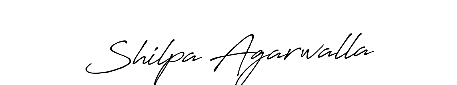 How to make Shilpa Agarwalla name signature. Use Antro_Vectra_Bolder style for creating short signs online. This is the latest handwritten sign. Shilpa Agarwalla signature style 7 images and pictures png