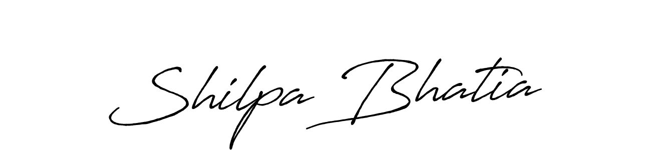 Shilpa Bhatia stylish signature style. Best Handwritten Sign (Antro_Vectra_Bolder) for my name. Handwritten Signature Collection Ideas for my name Shilpa Bhatia. Shilpa Bhatia signature style 7 images and pictures png