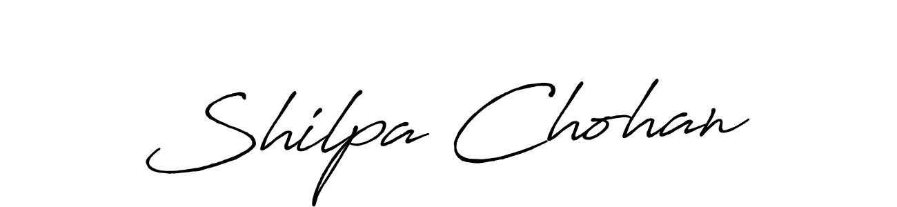 Shilpa Chohan stylish signature style. Best Handwritten Sign (Antro_Vectra_Bolder) for my name. Handwritten Signature Collection Ideas for my name Shilpa Chohan. Shilpa Chohan signature style 7 images and pictures png