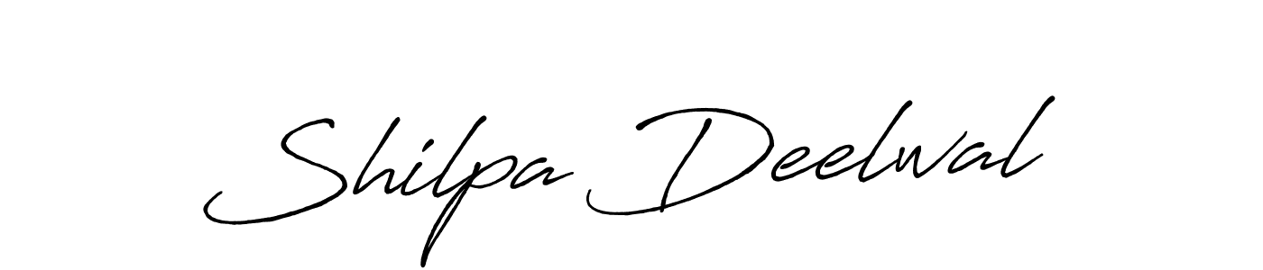 Use a signature maker to create a handwritten signature online. With this signature software, you can design (Antro_Vectra_Bolder) your own signature for name Shilpa Deelwal. Shilpa Deelwal signature style 7 images and pictures png