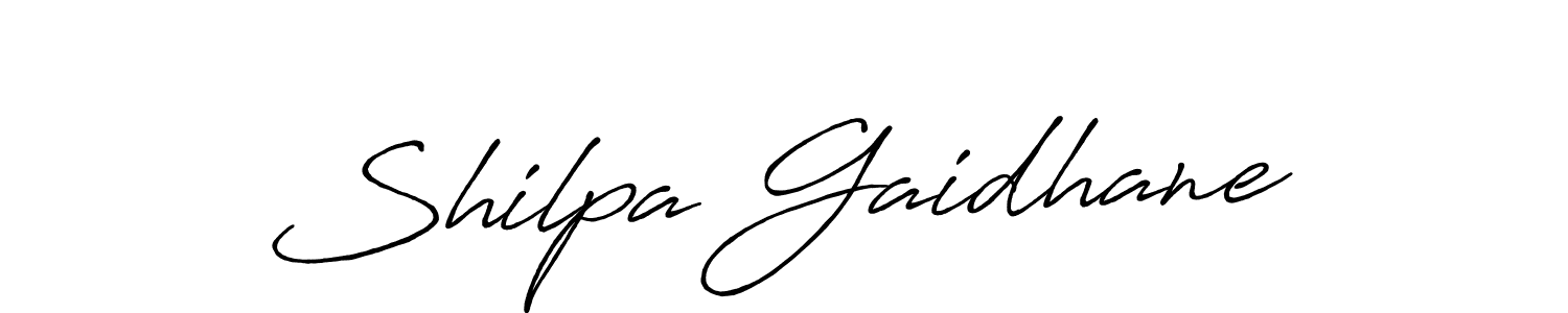 Create a beautiful signature design for name Shilpa Gaidhane. With this signature (Antro_Vectra_Bolder) fonts, you can make a handwritten signature for free. Shilpa Gaidhane signature style 7 images and pictures png