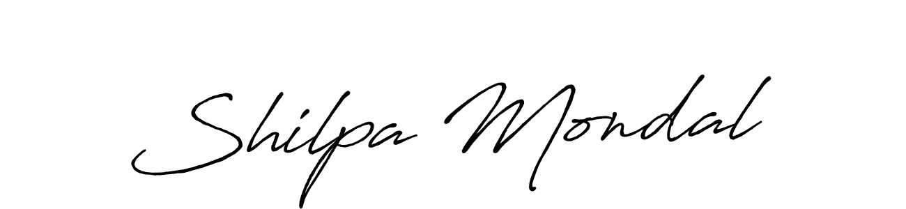 Shilpa Mondal stylish signature style. Best Handwritten Sign (Antro_Vectra_Bolder) for my name. Handwritten Signature Collection Ideas for my name Shilpa Mondal. Shilpa Mondal signature style 7 images and pictures png