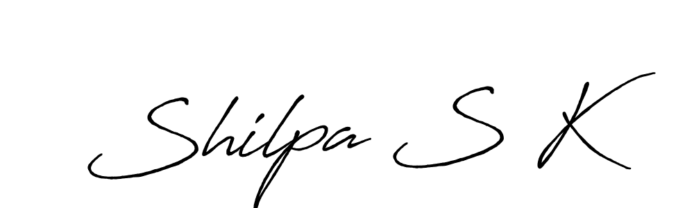 How to Draw Shilpa S K signature style? Antro_Vectra_Bolder is a latest design signature styles for name Shilpa S K. Shilpa S K signature style 7 images and pictures png