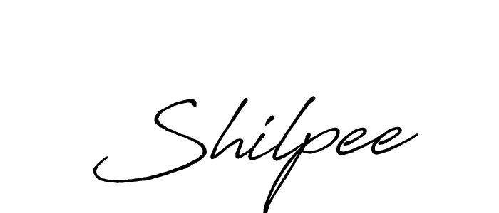 Shilpee stylish signature style. Best Handwritten Sign (Antro_Vectra_Bolder) for my name. Handwritten Signature Collection Ideas for my name Shilpee. Shilpee signature style 7 images and pictures png